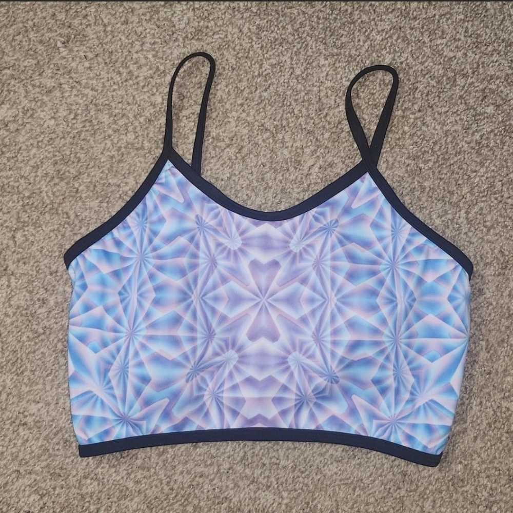 Kevin Psychedlik crystalline crop top